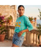 Sudadera de algodón Mint Positano