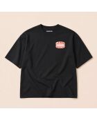 T-shirt Boxy Le Sud nera in cotone