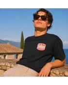 T-shirt Boxy Le Sud nera in cotone