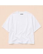Boxy Summer Map wit katoenen T-shirt