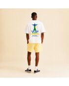 T-shirt Brasil bianca in cotone
