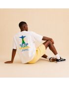 T-shirt Brasil bianca in cotone