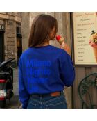 Sudadera de algodón azul royal Milano Nights