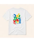 Buntes weißes Dolce Vita Baumwoll-T-Shirt
