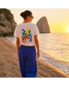 Buntes weißes Dolce Vita Baumwoll-T-Shirt