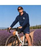 Marineblauwe hoodie van katoen B