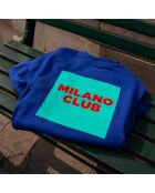 Sudadera de algodón azul royal Milano Club