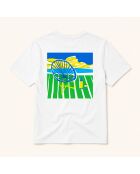 T-shirt Pique Nique Marseille in cotone bianco