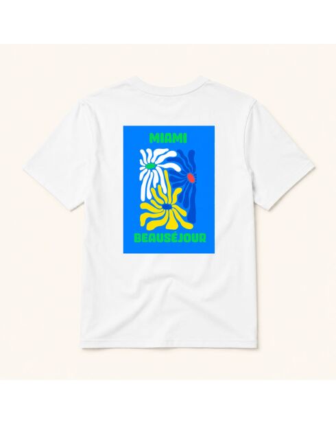 Weißes Baumwoll-T-Shirt Miami