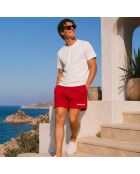 Short en coton rouge