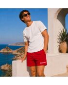 Short en coton rouge