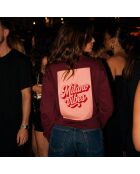 Sweat en coton Milano Vibes bordeaux