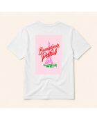 Weißes Eiffelturm-Baumwoll-T-Shirt