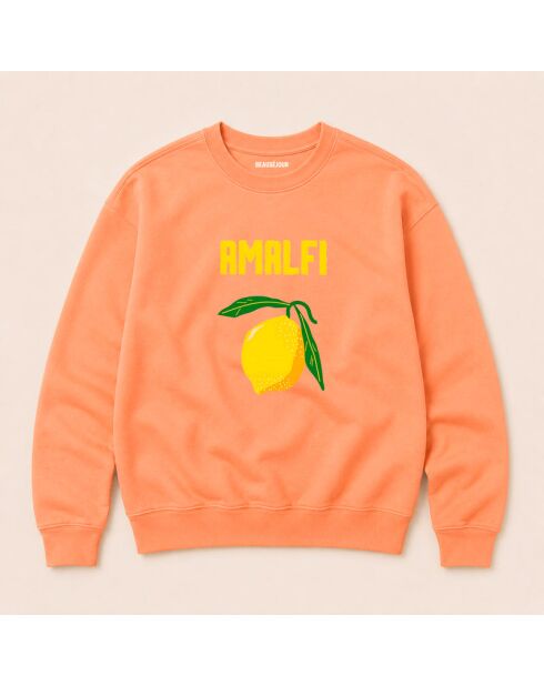 Sweatshirt van perzikkatoen Amalfi