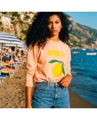 Sweatshirt van perzikkatoen Amalfi