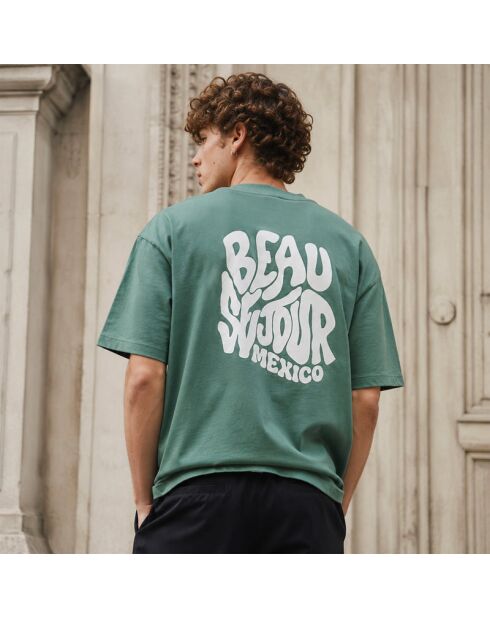 T-shirt Mint Mexico Boxy in cotone