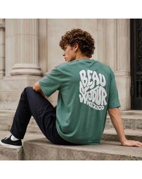 T-shirt Mint Mexico Boxy in cotone