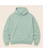 Hoodie en coton Pasta Club aloé