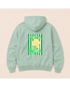 Hoodie en coton Pasta Club aloé