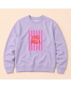 Ciao Bella sweatshirt van lavendelkleurig katoen