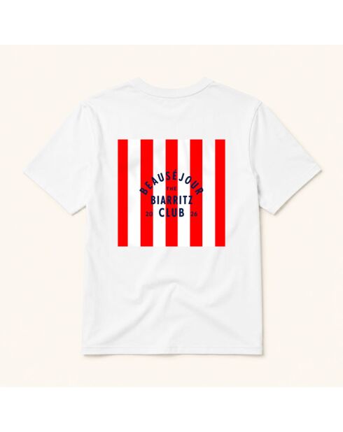 Biarritz Club T-shirt van wit katoen