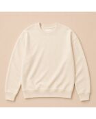 Sweatshirt en coton Tennis crème