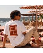 T-shirt da tennis bianca in cotone