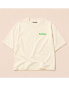 Boxy T-shirt van 100% Memories crèmekleurig katoen