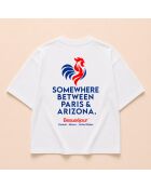 T-shirt France bianca in cotone
