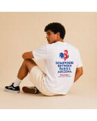 T-shirt France bianca in cotone
