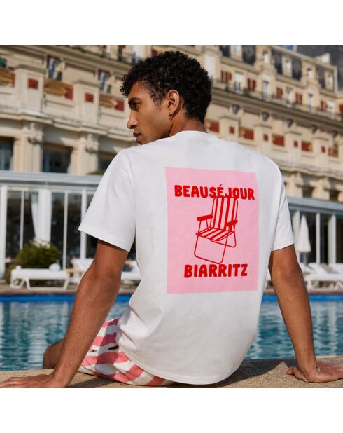 Wit T-shirt van Biarritz-katoen