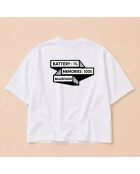 Boxy T-shirt van 100% Memories van wit katoen