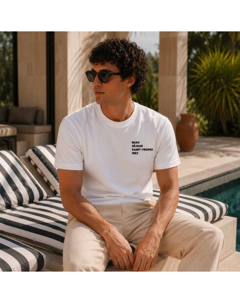 T-shirt Beau Beau Séjour bianca in cotone