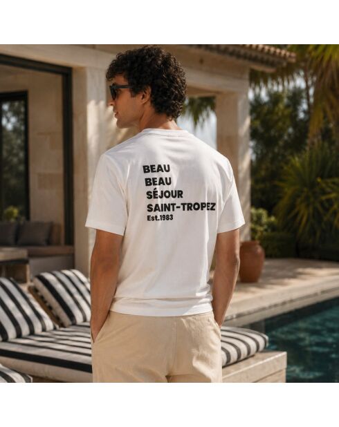 T-shirt Beau Beau Séjour bianca in cotone