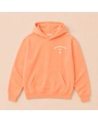 Ibiza hoodie van perzikkleurig katoen