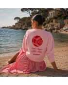 Roze sweatshirt van katoenpetanque