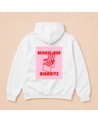 Hoodie en coton Biarritz blanc