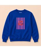 Sudadera Ciao Bella de algodón azul royal