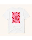 T-shirt en coton Mexico Make it spicy bleu royal