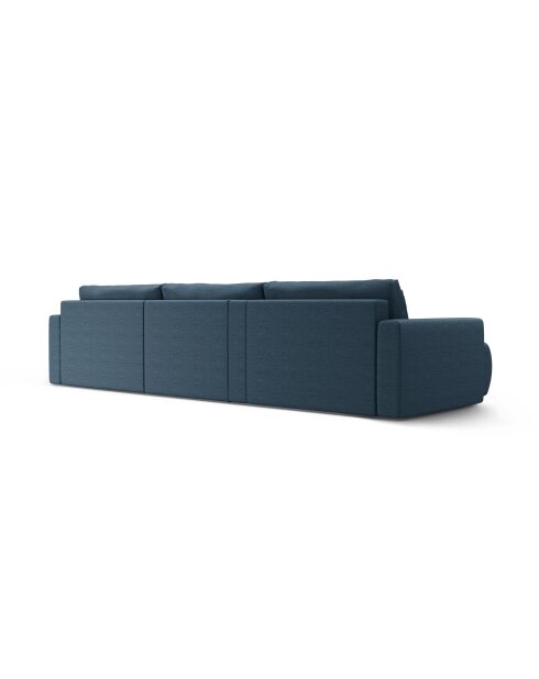 Canapé d'angle reversible avec coffre de rangement convertible Belfast 4 places bleu - 340x149x84 cm