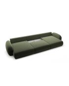 Canapé d'angle reversible avec coffre de rangement convertible Tonale 5 places vert - 362x149x88 cm