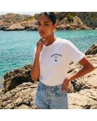 Weißes Baumwoll-T-Shirt Ibiza