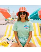 T-shirt Miami aloé in cotone