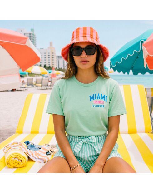 T-shirt Miami aloé in cotone