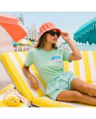 T-shirt Miami aloé in cotone
