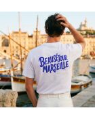 T-shirt Marseille in cotone bianco