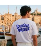 T-shirt Marseille in cotone bianco