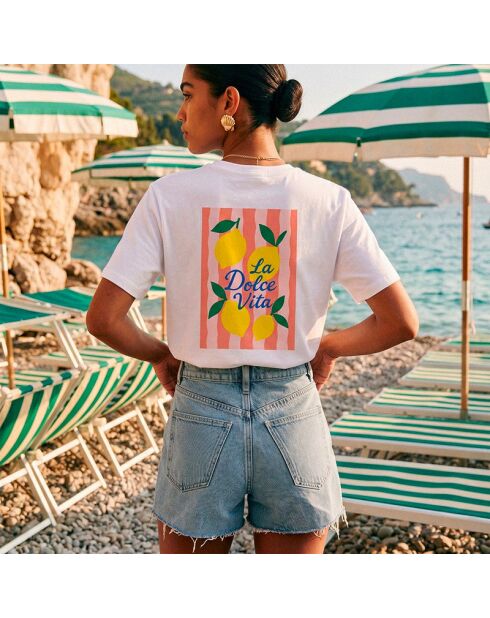 T-shirt en coton Dolce vita blanc