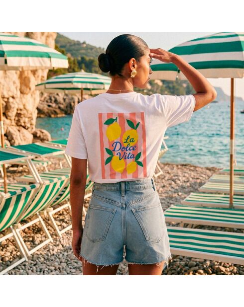 T-shirt en coton Dolce vita blanc