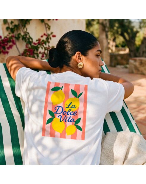 T-shirt en coton Dolce vita blanc